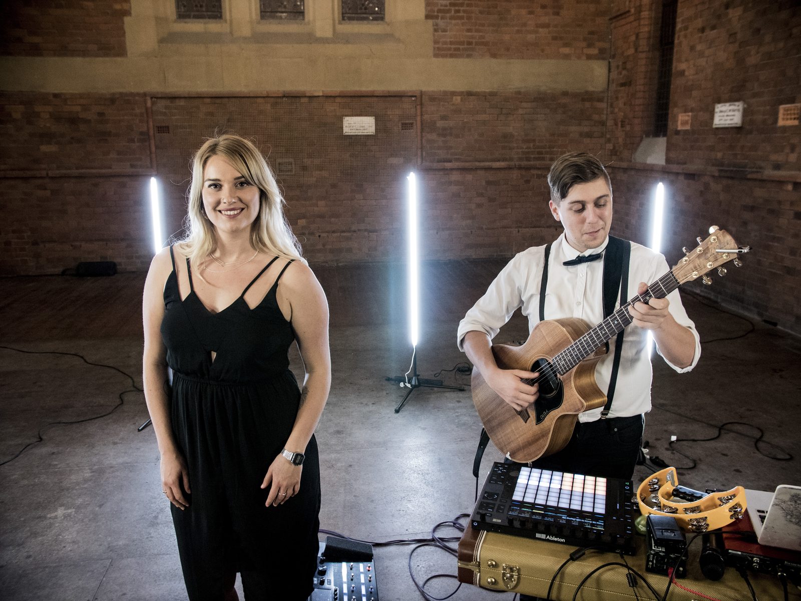 Adrianna Mac duo portrait in a heritage venue