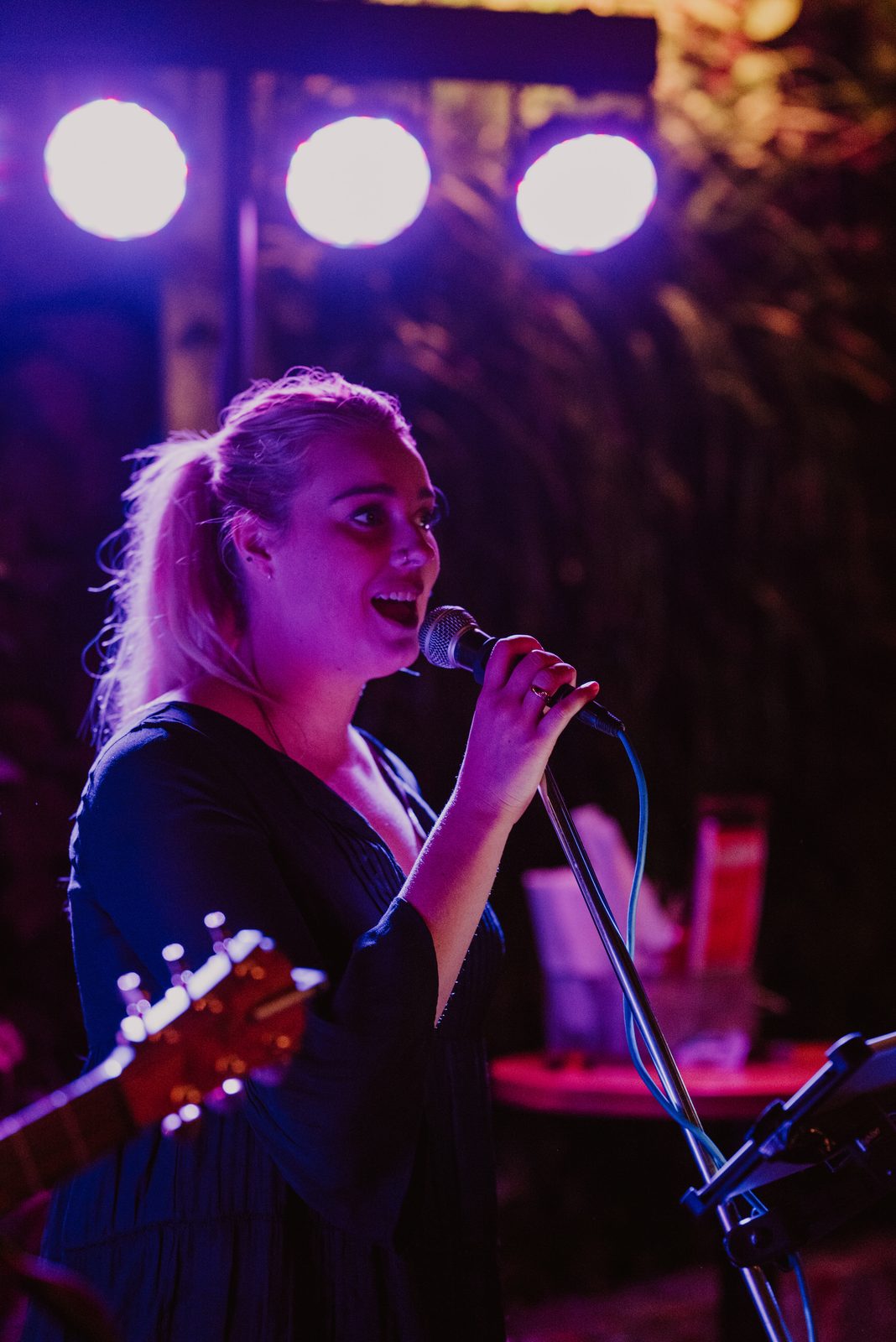 Adrianna singing live at The Lucky Hotel